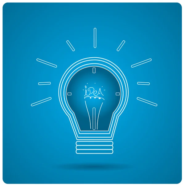 Lightbulb Conceptual idea — Stock Vector
