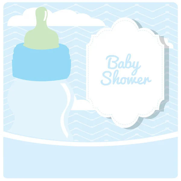 Babydouche achtergrond — Stockvector