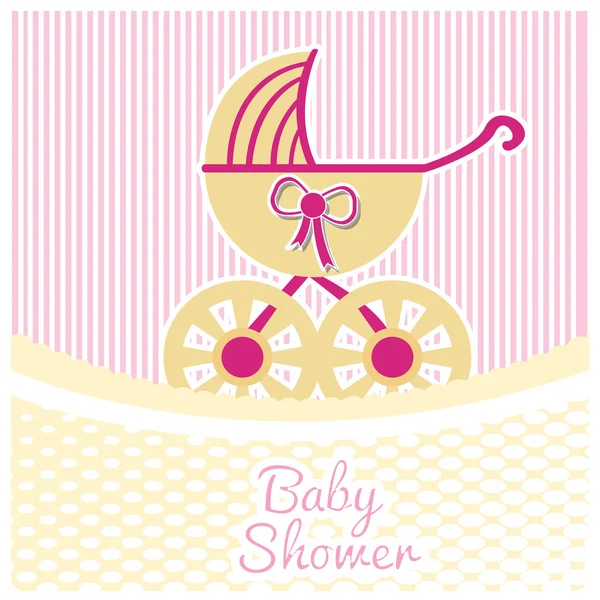 Babydouche achtergrond — Stockvector