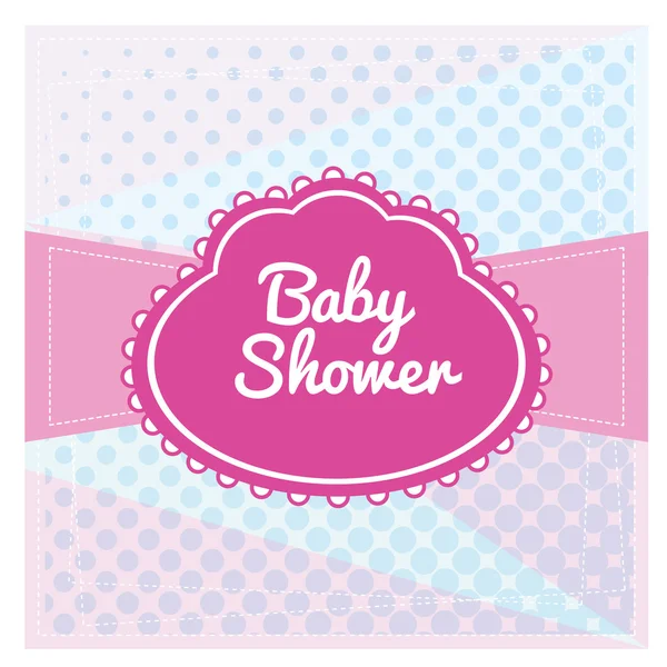 Baby shower background — Stock Vector