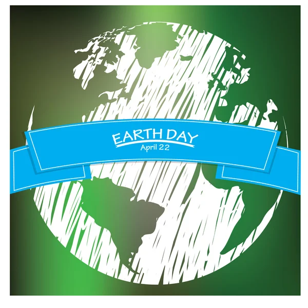 Happy Earth day — Stock Vector