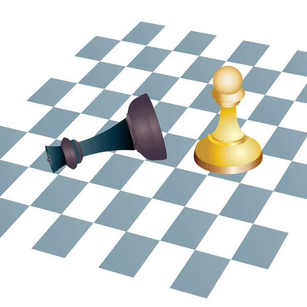 Conceito de xadrez vencedor — Vetor de Stock