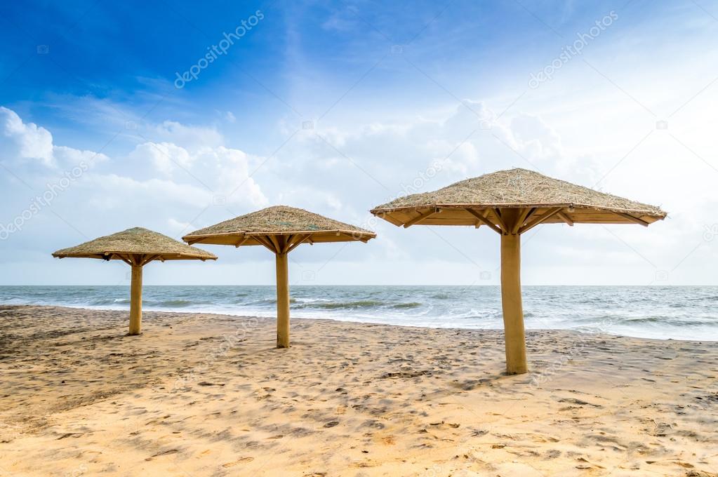 huts on beach