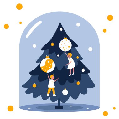 Noel temalı bir konsept.