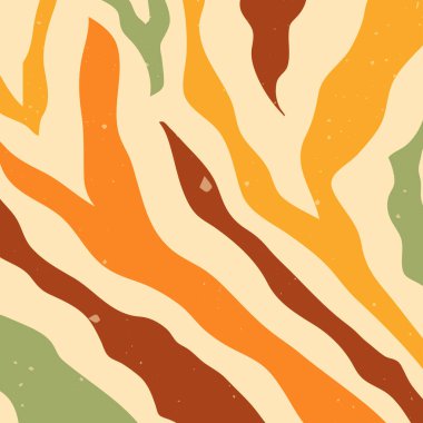 Zebra moda kare sıcak renk arkaplanı.