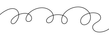 Yuvarlak kıvrımlı ve daireli basit dinamik kıvrımlı kablo.