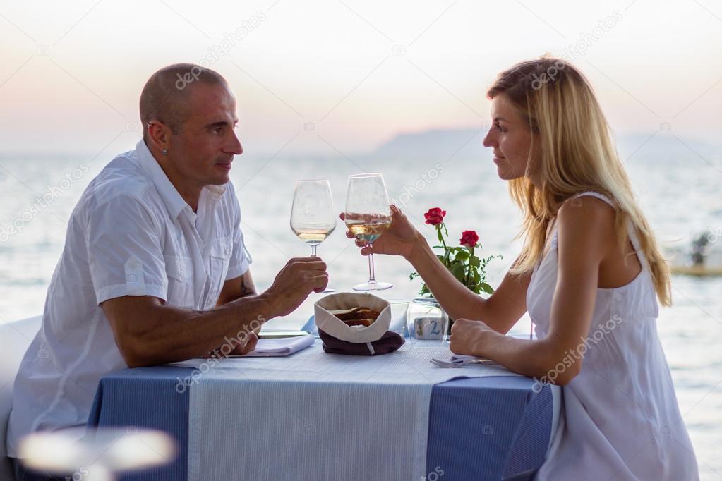 Couple have romantic meet