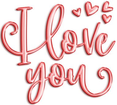 Red I Love You metalik şişirilmiş balon harfleri. Sevgililer Günü tebrik kartı için 3 boyutlu romantik yazı tipi