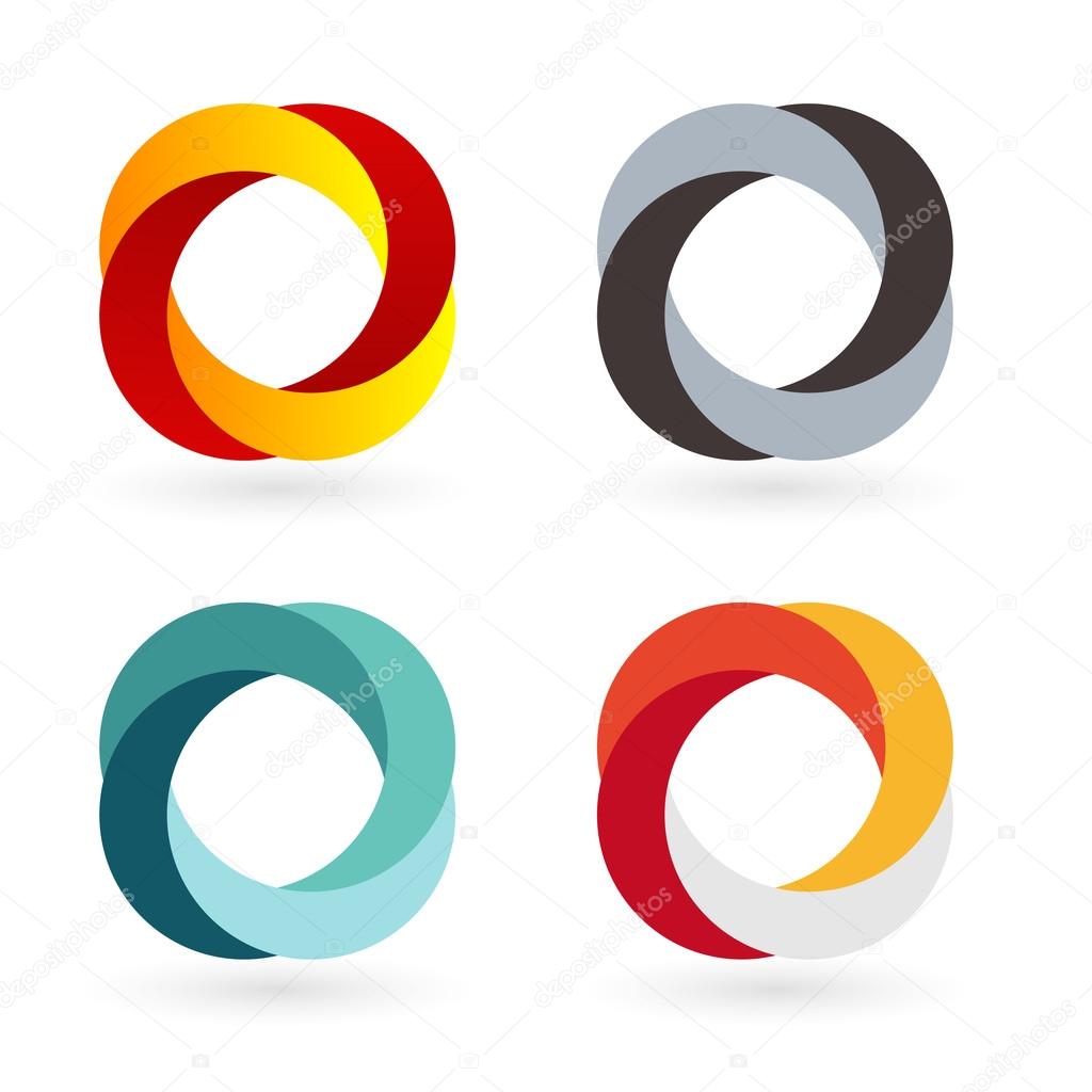 Logo color set. Vector. Cicling
