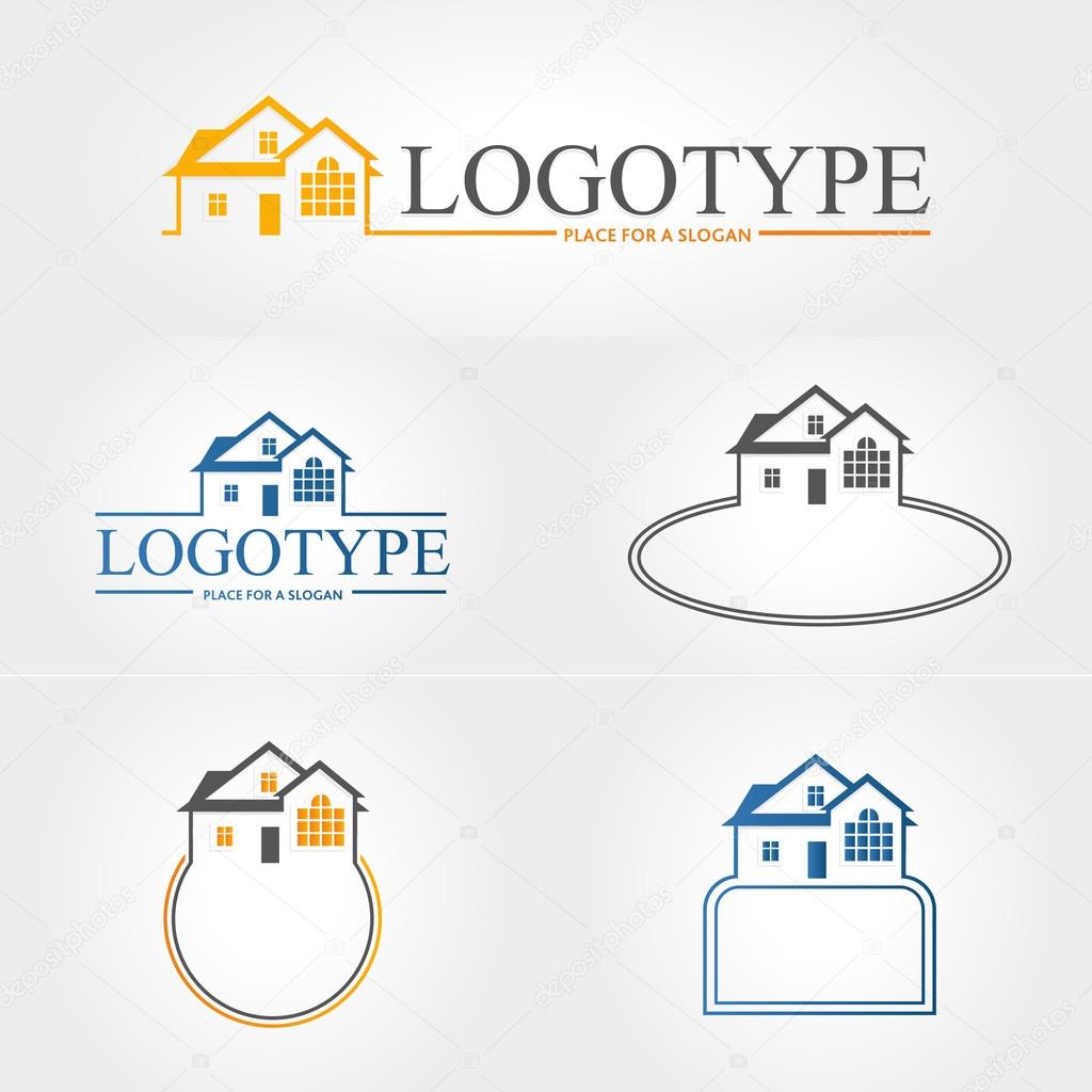 Logo. Set. Vector. House
