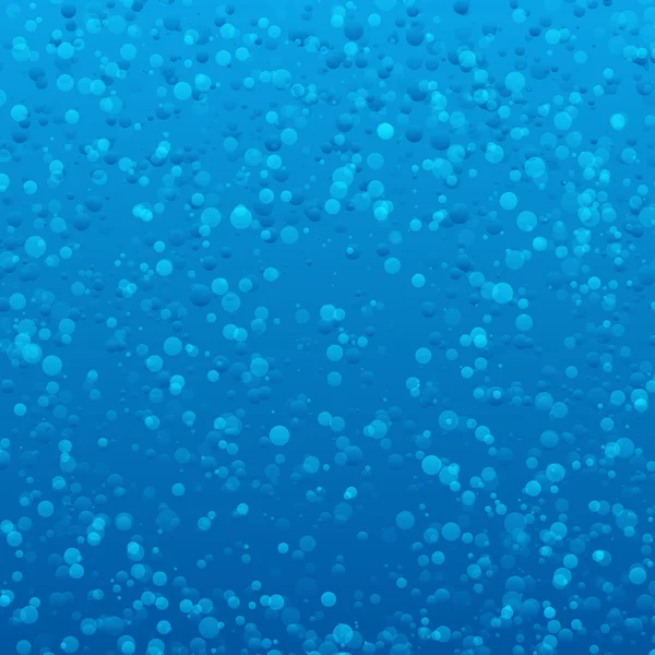 Color azul abstracto burbujas de agua de fondo. Fizzy fondo de agua. Lluvia gotas textura . — Archivo Imágenes Vectoriales