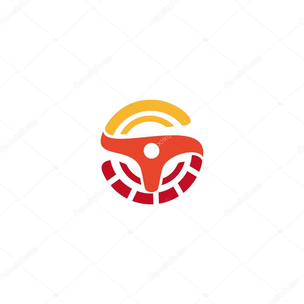 Wheel logo. Vector orange logo. Car logo. Taxi logo. Speedometer icon. Speed logo. Racing logo. Turn logo.Rally logo. Drift logo. Speed logo. Wheel icon. Car icon. Auto logo.Taxi icon.Speedometer logo