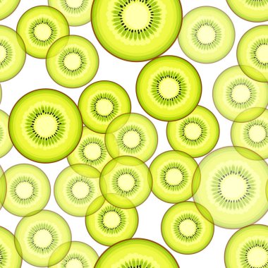 Kusursuz kivi vektör deseni. Minimalist yemek geçmişi. Vitaminler tekrarlanabilir doku