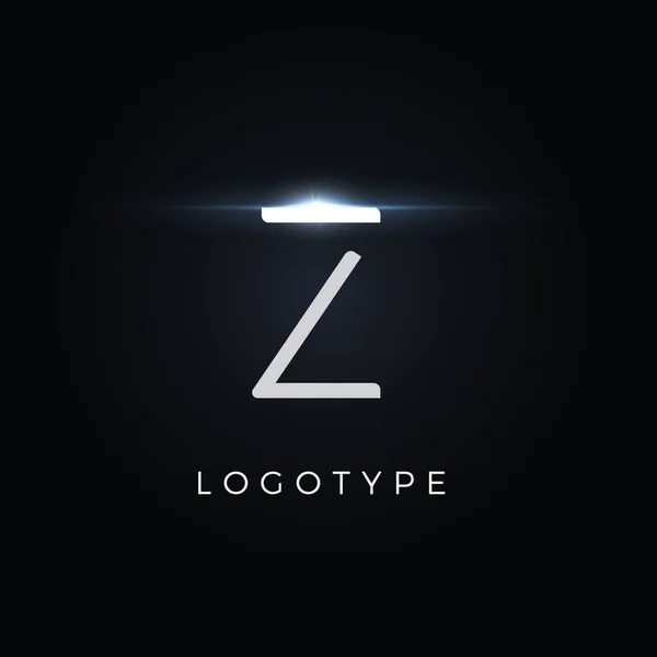 Futuryzm styl litera Z. Minimalistyczny typ dla nowoczesnego futurystycznego logo, elegancki cybertech monogram, urządzenie cyfrowe i hud grafiki. Minimalny symbol stylu, projekt wektora — Wektor stockowy