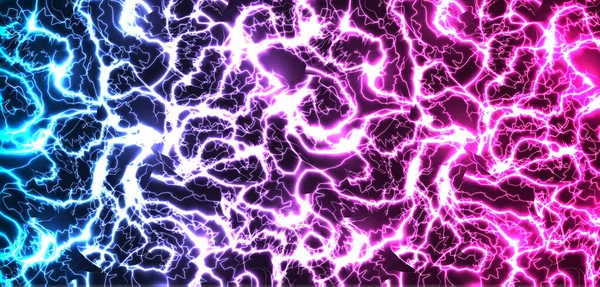 Patrón de gradiente abstracto Galaxy, Vía Láctea, descargas eléctricas, textura fractal, telón de fondo de red neuronal, energía de explosión de electricidad, fondo de energía del rayo, patrón mágico. — Vector de stock