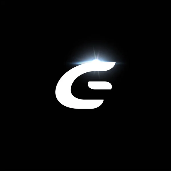 G harfi logosu, otomotiv, hız yarışı, spor etiketi tasarımı ve dinamik monogram için kalın italik harf. Vektör fütüristik ve uzay logosu tasarımı — Stok Vektör