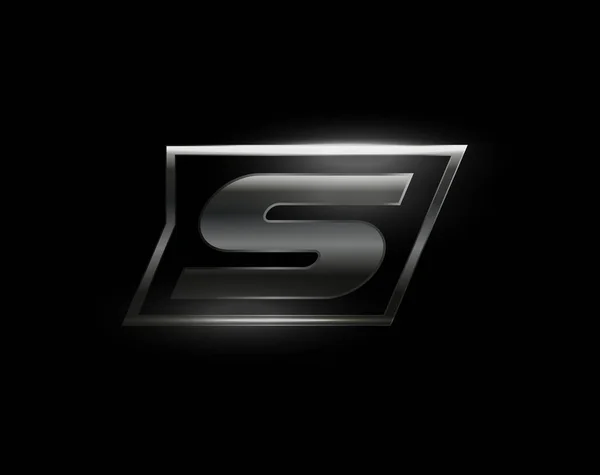 Carbon speed Letter S logo, textura de carbono de metal fosco escuro. Dirigir carta de aço dinâmico, turbo negrito logotipo cromo itálico para automotivo industrial, ginásio, esporte. Monograma vetorial, emblema —  Vetores de Stock