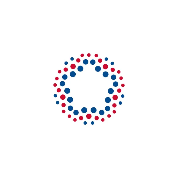 Στρογγυλό αστέρι διάστικτο λογότυπο έννοια κουκίδα αφηρημένο αστέρι εικονίδιο. Καλλυντικό λογότυπο πρότυπο για την υγιεινή τζελ μπάνιο, σαμπουάν, λοσιόν, conditioner, gel. Εικονογράφηση διανύσματος — Διανυσματικό Αρχείο
