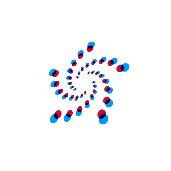 Αστέρι λογότυπο έννοια κουκκίδες χρώμα επικάλυψης στυλ πυροτεχνήματα συστροφή ασυνήθιστο πρότυπο διανυσματική απεικόνιση. — Διανυσματικό Αρχείο