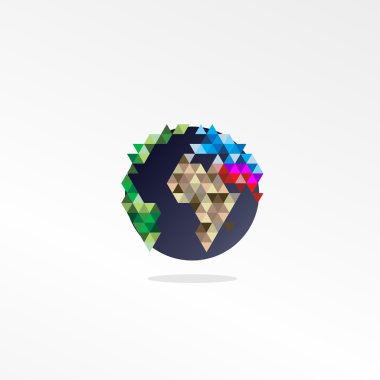 Logosunu görmeniz gerekir. Vektör. Dünya.