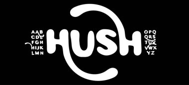 Fırça Font Logosu Sıvı Harf Kümesi Modern Typography, Eğri Şehir Posteri Başlığı için Yaratıcı Yuvarlak Eritilmiş Typographic Design, Y2K Oyuncu Logotype, Organik Yazıtipleri. Vektör Yazıtipi.