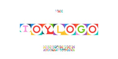 Renk Yazı Tipi Logosu Alfabesi Vektör Harf Kümesi Engelleme Tipografi, Çocuk Bölgesi Başlık Metni, Oyuncak Yazı Tipi Posteri Başlığı, Tip Fest Logotype, Renkli Yazı Tipleri. Vektör Yazıtipi