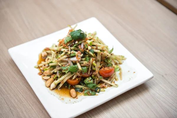 Ensalada de manzana verde con estilo tailandés — Foto de Stock