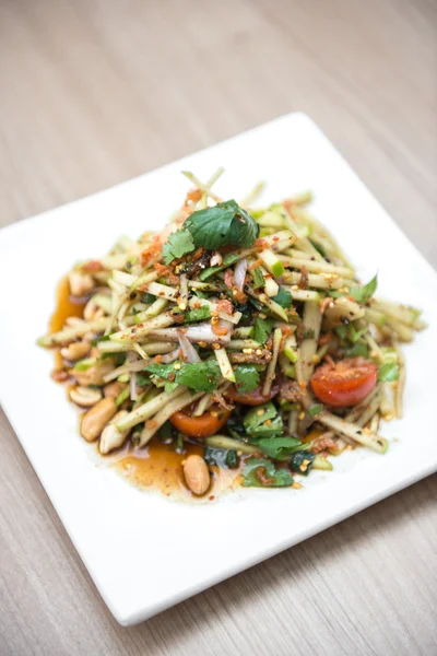 Green apple salad with Thai style — Zdjęcie stockowe