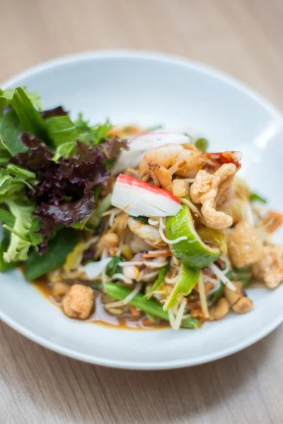 "Salada de mamão tailandesa Som tum " — Fotografia de Stock