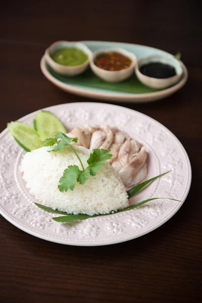 Arroz de pollo Hainanés — Foto de Stock