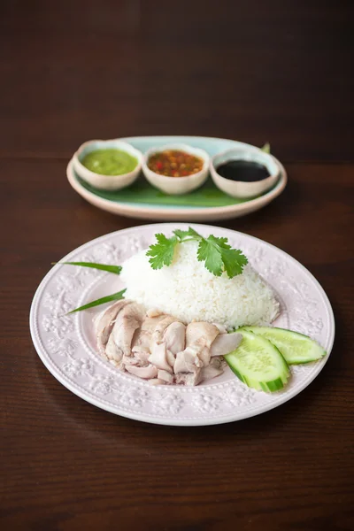 Arroz de pollo Hainanés — Foto de Stock