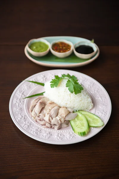 Arroz de pollo Hainanés — Foto de Stock