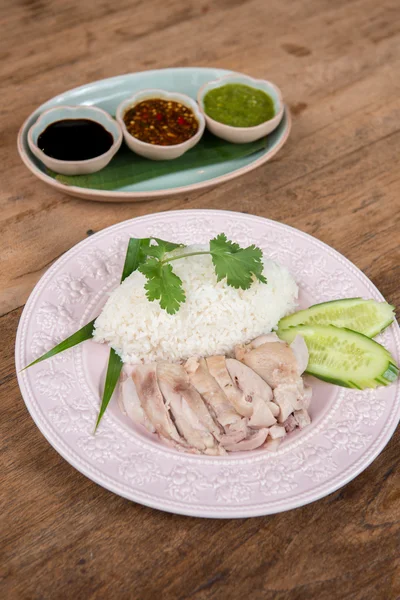 Arroz de pollo Hainanés — Foto de Stock