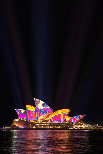 Sydney Opera House illuminated — Stock Photo, Image