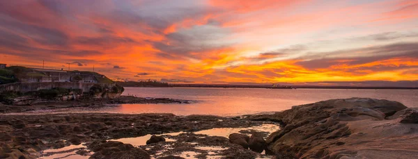 在日落时的悉尼海景 — 图库照片