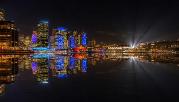 Iluminada cidade de Sydney — Fotografia de Stock