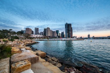 Sydney cityscape Barangaroo yedeklerden