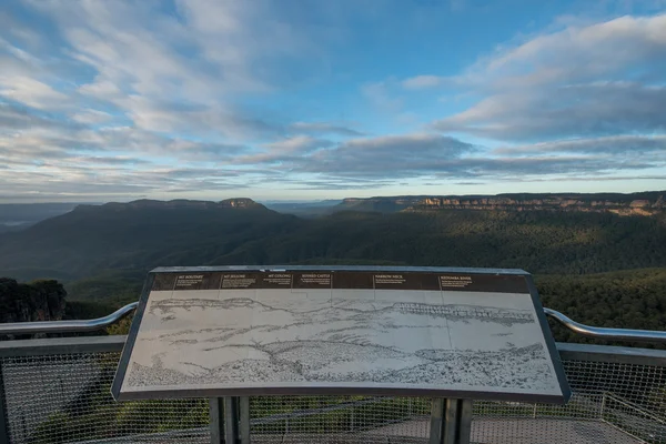 Nascer do sol a partir de Blue Mountains — Fotografia de Stock