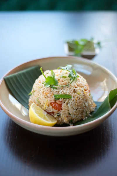 Thajské smažené rýže — Stock fotografie