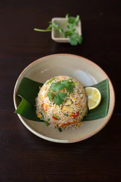 Riz frit thaïlandais — Photo