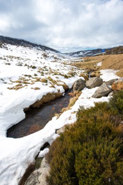 Snow moutains in Kosciuszko National Park clipart
