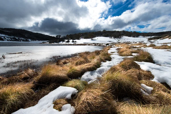 Górach śnieg w regionie Kosciuszko National Park — Zdjęcie stockowe