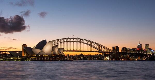 Sunset at Opera house from Mrs Mac