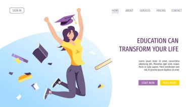 Çevrimiçi eğitim ve öğrenme simgelerinin vektör illüstrasyonu