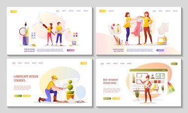 Web tasarımı ve mobil uygulama için web sitesi şablonu, vektör illüstrasyonu