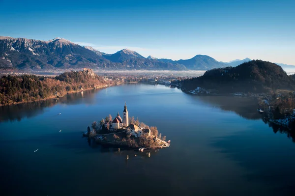 Bled Gölü, Slovenya - Güzel Alp Drone Atışı