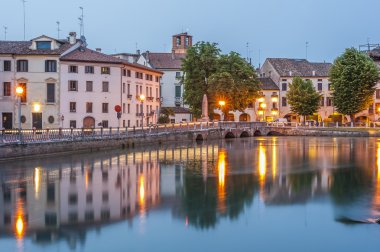 Ponte Dante, Treviso, Italy clipart
