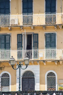Pancurlar ve balkon, corfu Yunanistan