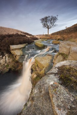 Yorkshire Moorland şelale 
