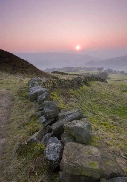 Yorkshire dales tramonto — Foto Stock